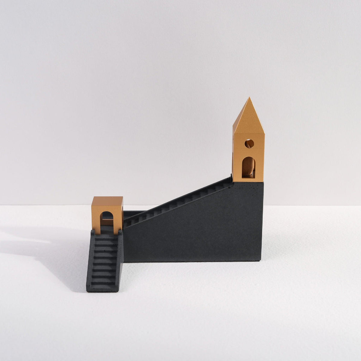 Side View of Cloud Stairs Backflow Incense Burner Kin Objects