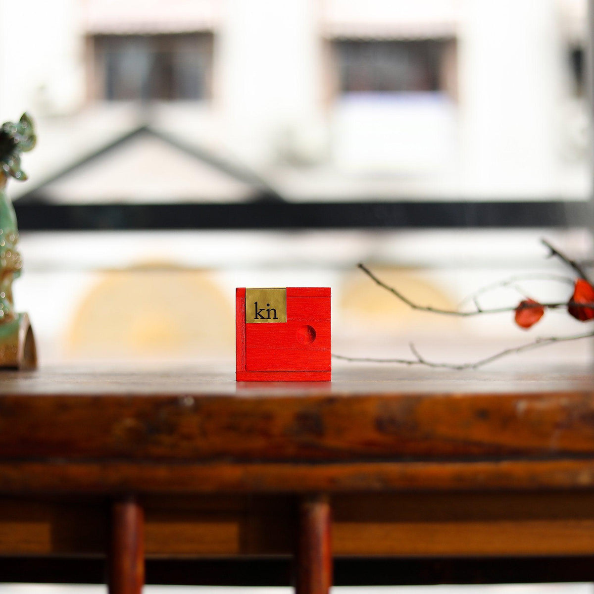 Natural handmade A Touch of Jupi Incense cones by Kin Objects in Box on Table