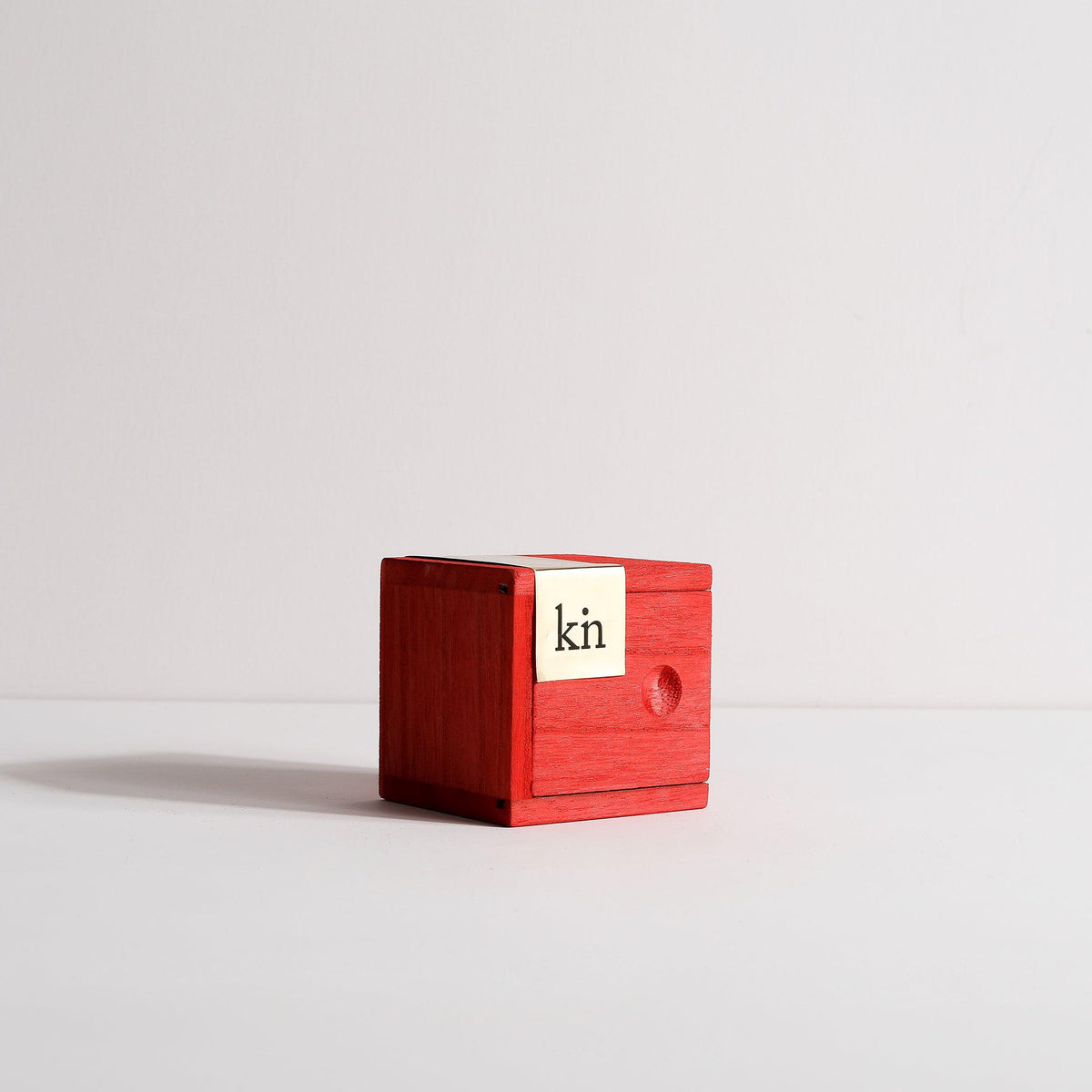 Natural handmade A Touch of Jupi Incense cones by Kin Objects in Box on Table Side View