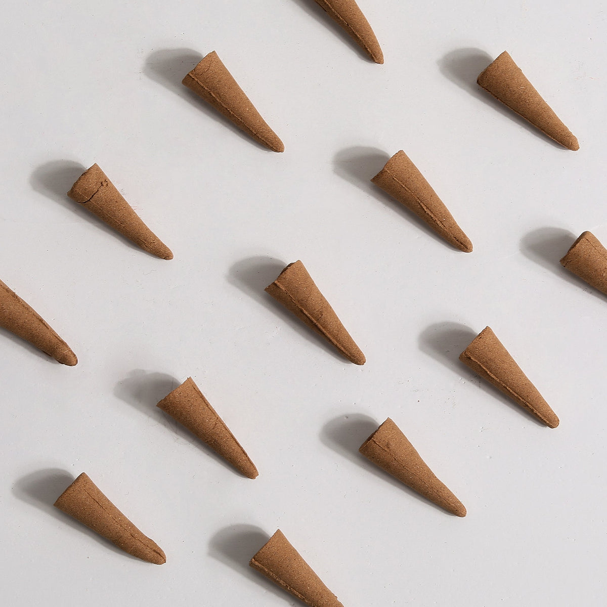 Handmade all natural backflow incense cones