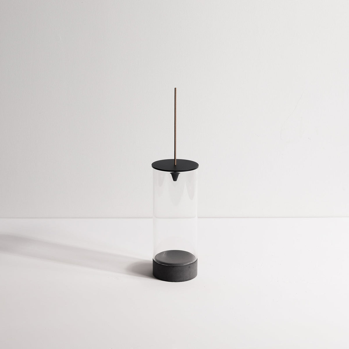Modern Concrete Chrysalis Backflow Stick Incense Burner with White Background