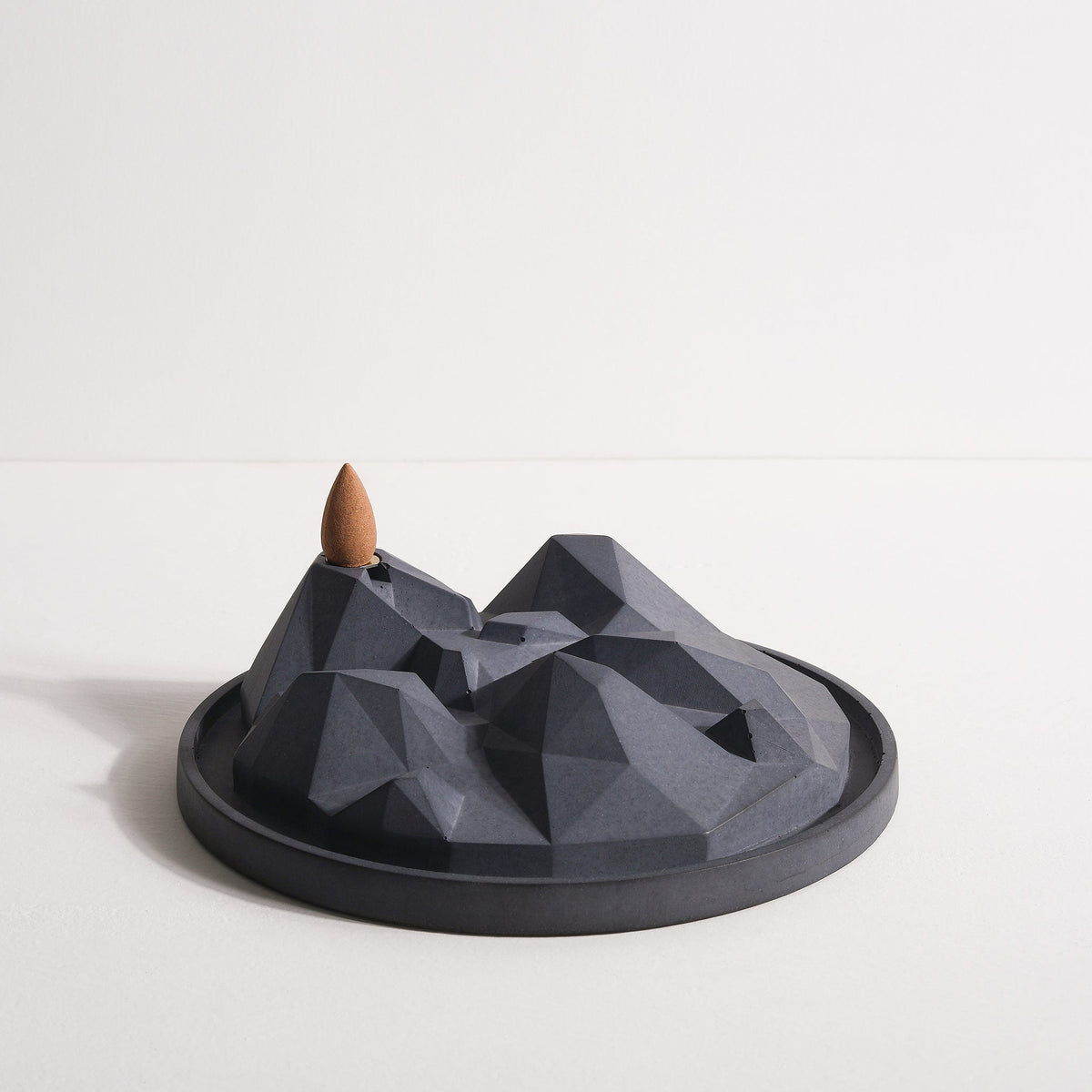 Side View of Valley of Fog Incense Fountain in gift set by Kin Objects