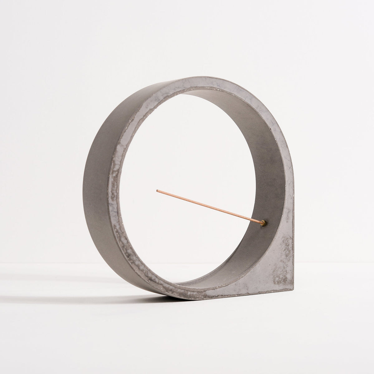 Back view of Concrete Moon incense burner