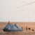Valley of Fog Concrete backflow incense burner by Kin Objects