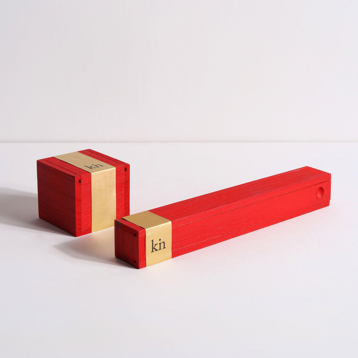 Wutong boxes for incense cones and sticks by Kin Objects