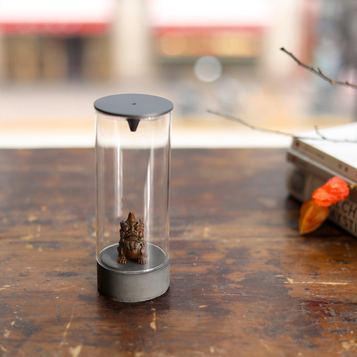 Chrysalis Backflow Stick Incense Burner with Mini Statue Highlight
