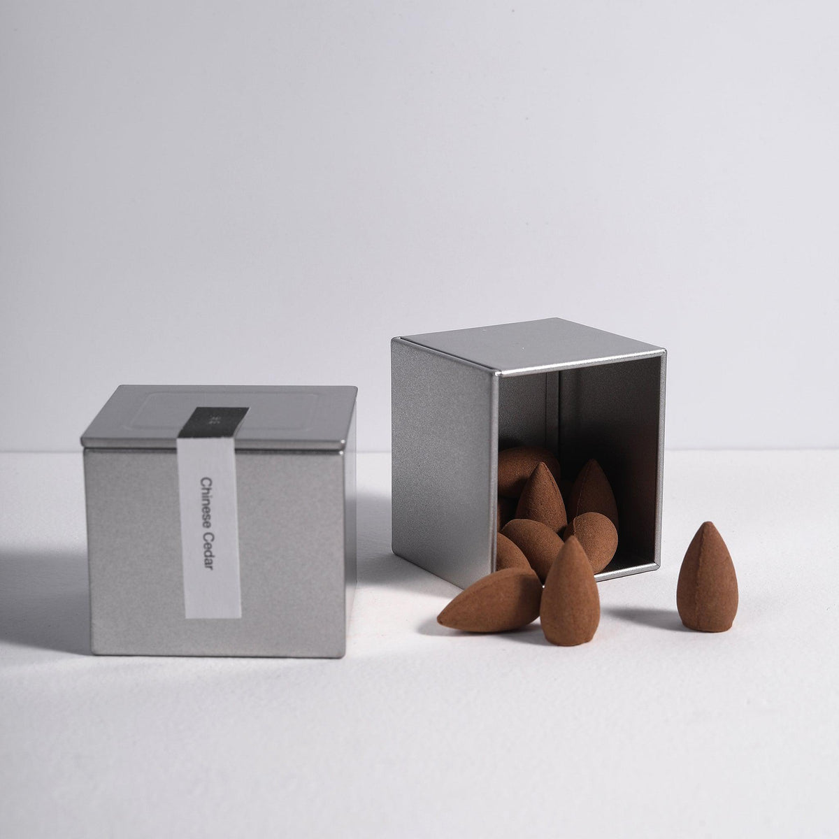 Backflow Incense Cones by Kin Objects with Box Open