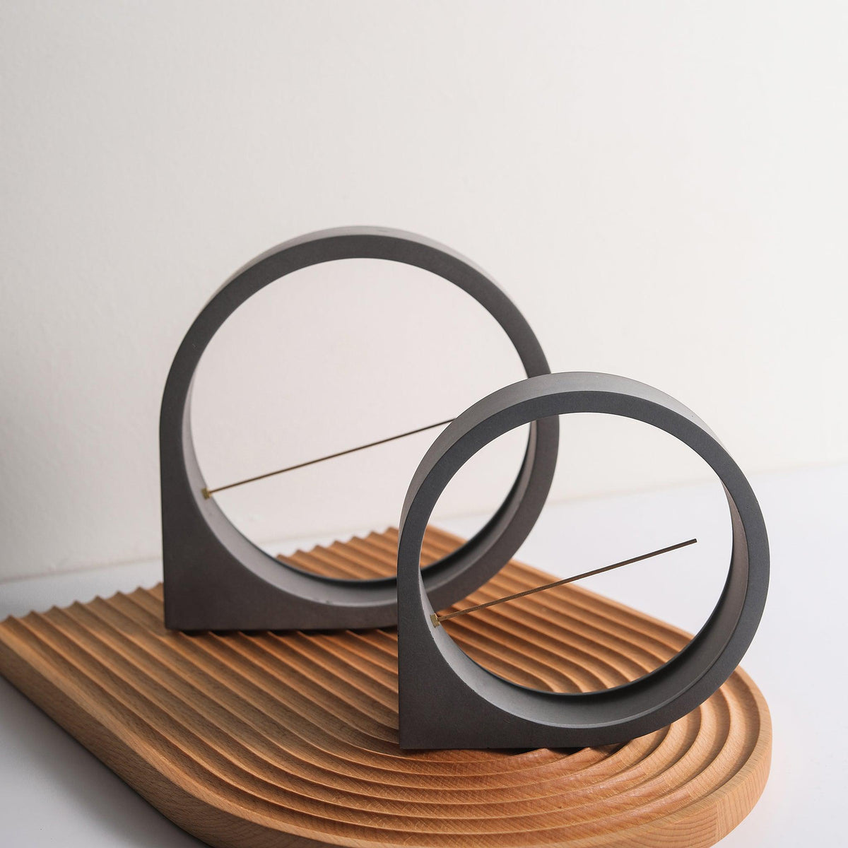 Moon incense burner by Kin Objects in two sizes