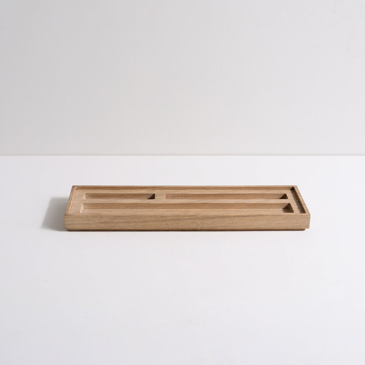 White oak wooden base for incense burners by Kin Objects