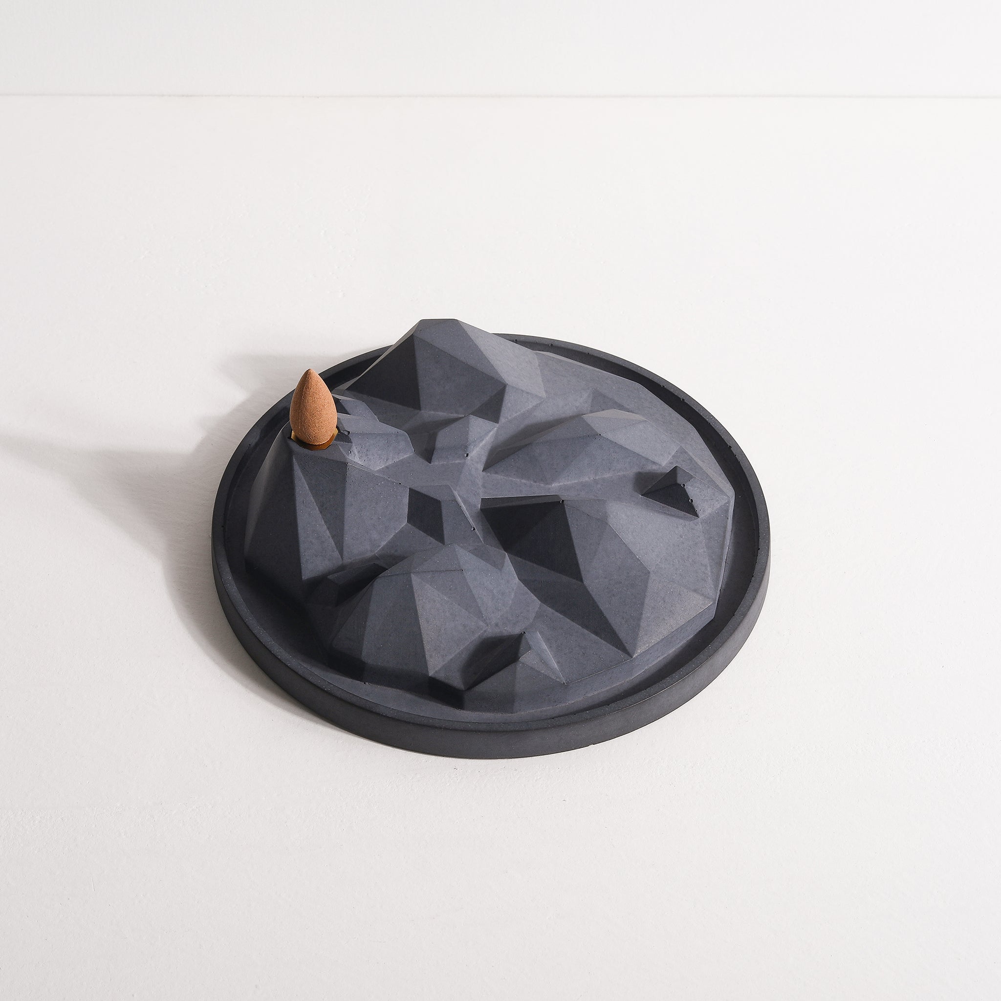 Big Backflow Incense Cones Burner – Village Mountain Holder With Free Lotus Cones, Multicolor Resin